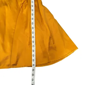 NWT Micas Satin Puff Hem Sleeveless Mini Dress Size‎ S Yellow Ochre thumbnail 9