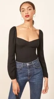 Reformation Reign Top Black thumbnail 1