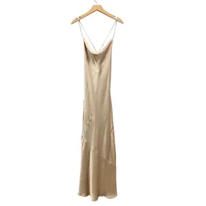 Show Me Your Mumu Tuscany Maxi Slip Dress in Champagne Luxe Satin size XS thumbnail 5