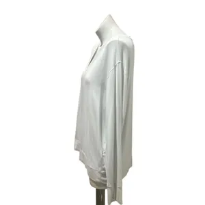 Athleta Women's XL White V-Neck Long Sleeve Relaxed Fit Top thumbnail 5