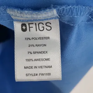 Figs Women's Casma Three-Pocket Scrub Top Size Small Blue V Neck Hospital Office thumbnail 5