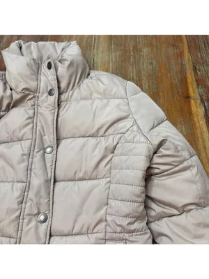 Abercrombie & Fitch Beige Puffer Jacket Womens XS thumbnail 5