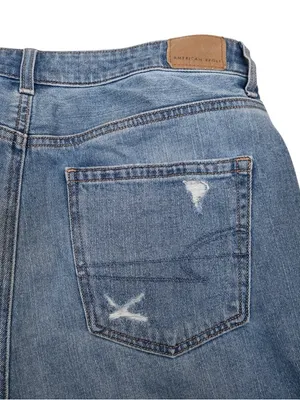 American Eagle Women's 8 Distressed High Rise Mom Jean thumbnail 7