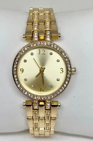 Charter club gold tone women watch 28mm rhinestones quartz up to 7.5” running thumbnail 1