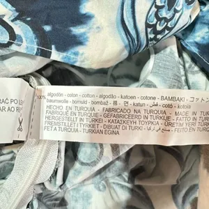 NWT Zara XS Floral Printed Ruched Cami‎ Tank Top Y2K Inspired THE OC White Blue thumbnail 10