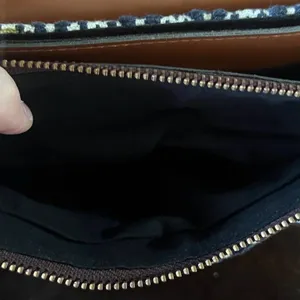 Chic Patterned Crossbody Bag in Brown and‎ Blue thumbnail 11