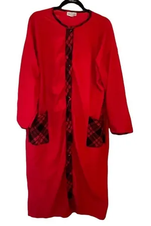 Vintage Village Fair‎ Robe Red Size 2X thumbnail 1
