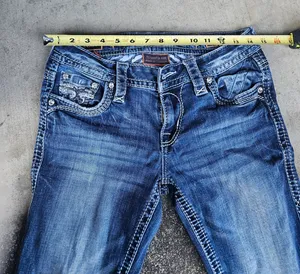 Rock Revival Bliss Dark Indigo Bootcut Jeans are a size 27. thumbnail 9