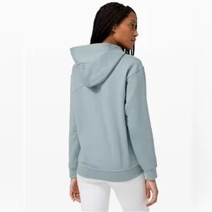 Lululemon All Yours Hoodie *Terry Blue Cast W3DAMS Cotton Terry size 6 thumbnail 2