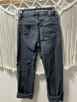 American Eagle Outfitters Dark Gray Boyfriend Jeans thumbnail 4