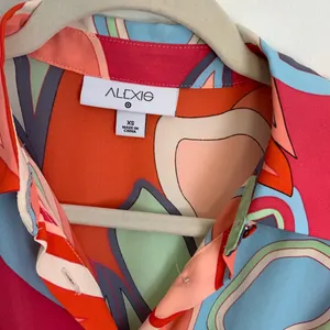 Alexis x Target Mixed Floral Belted Geometric Midi dress‎ size XS thumbnail 3
