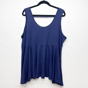 Venus Sleeveless Scoop Neck Babydoll Tank Top Women 2X Casual Minimalist Stretch thumbnail 5