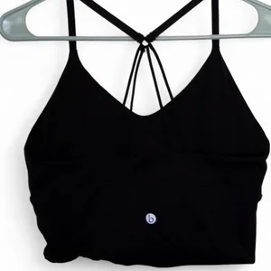 Black Strappy Sports Bra thumbnail 3