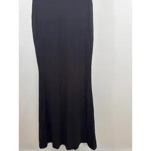 Quince Black Ribbed Racerback Maxi Dress Women MED NEW Preppy Casual Minimalist thumbnail 8