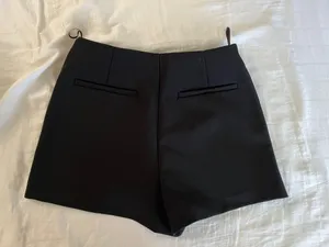 ZARA A-symmetrical Black Mini Skort thumbnail 3