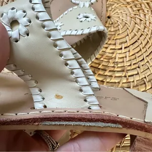 Jack Rogers Leather Whipstitch Sandals Womens 7 thumbnail 8