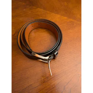 Banana Republic Leather Black Belt Size 36 thumbnail 3