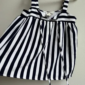 Anthropologie Savanna Jane Babydoll Top Women’s Small Striped Long Sleeve Boho thumbnail 2