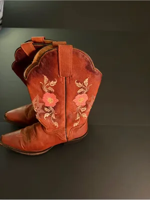 J.B. Dillon Women’s Western Embroidered Boots in Rust size 7-1/2 thumbnail 3