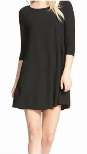 Michael Kors Black Long-Sleeve Shift Dress thumbnail 1