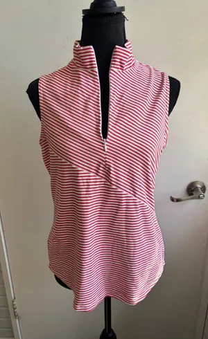 Tommy Bahama Aubrey IslandZone Zip Neck Shirt Small Golf Polo athleisure thumbnail 1