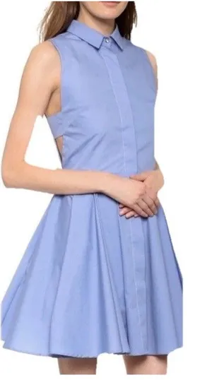 Revolve a.c.e Jules Pleated Dress Blue Size X-Small Twee Preppy Fit & Flare thumbnail 1