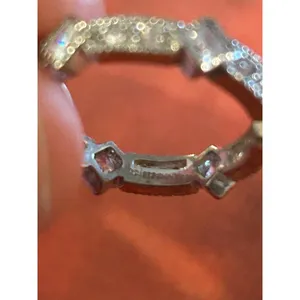 Ring 925 sterling silver size 6 band thumbnail 4