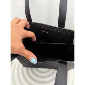 Ted Baker London The Icon Black Mini Tote Bag NWT Logo‎ Embossed thumbnail 6