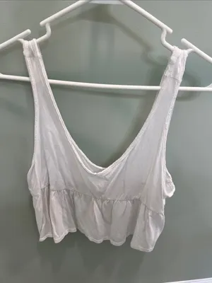 Abound White Peplum Camisole Tank thumbnail 2