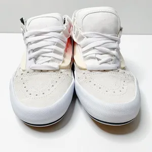 Vans NEW OLD SKOOL CAP True White Sneakers Black womens 8.5 shoes thumbnail 4