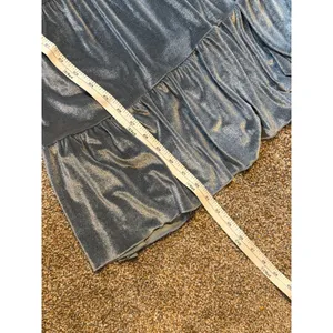 Baltic Born Bliss Smocked Velvet Dress. Dusty Blue. Size Medium thumbnail 5