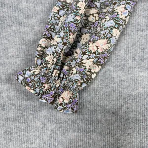 ASTR The Label Size-M Crop Top Brown Peach Floral Smocked Corset thumbnail 11