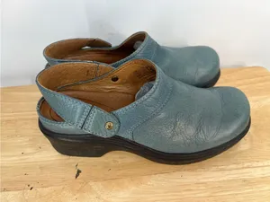 Ariat Teal Slip-On Leather Clogs mules thumbnail 2
