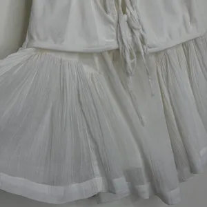 Free People Free-est Babydoll Layered Tank Top Ivory White Size Medium Cotton thumbnail 8