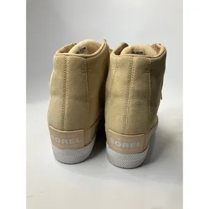 Sorel out n about Wedge Sneakers Womens 9.5 Tan Sand Excellent Suede trendy thumbnail 8