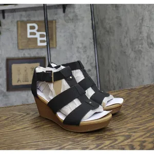 NWT Dr. Scholl's Womens Barton Wedge Platform Sandal F6474S1 Black Snake 6M thumbnail 7