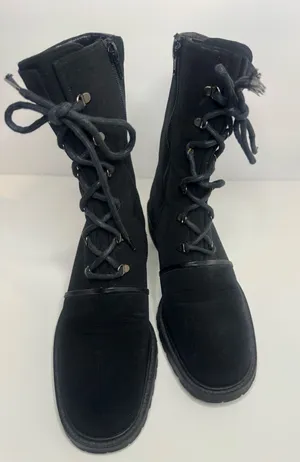 Stuart Weitzman Black Gore-Tex Side Zip Boots Womens Size 7B thumbnail 1