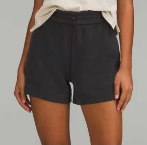Lululemon Softstreme 4" Shorts Womens 4 Black High Rise Drawstring Pockets thumbnail 1