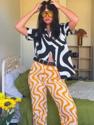 Peppermayo Black and White Swirl Shirt thumbnail 6