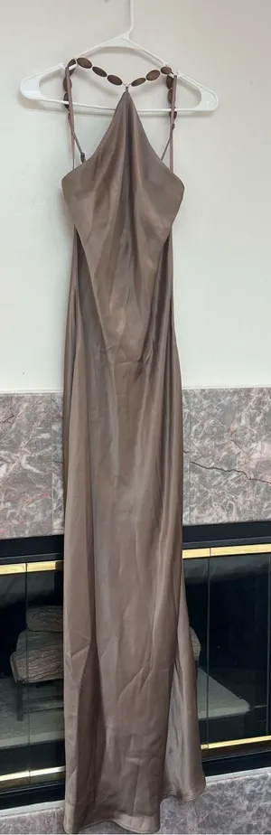 Staud Cadence Beaded Satin Maxi Dress Size 4 thumbnail 1