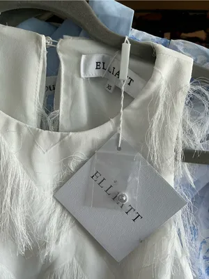 Elliatt White Cold-Shoulder Fringe Mini Dress thumbnail 4