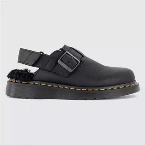 Dr. Martens Docs Jorge II Ambassador Black Faux Fur Lined Slingback Mules US 9 thumbnail 3