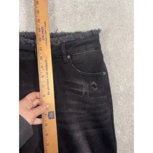 risen black fray jeans‎ straight leg size 9 thumbnail 7