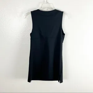 ATHLETA Classic Black Inner Strength Built In Bra Tank Top 36B Gym Workout Yoga thumbnail 2