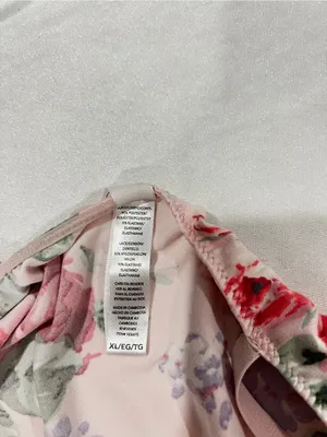 Flora Nikrooz Chemise Slip Nightgown Pajama Dress Size XL Pink Floral Lace thumbnail 9