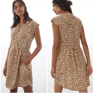Anthropologie Pilcro Leopard Print Sleeveless Dress‎ Size Xsmall thumbnail 8