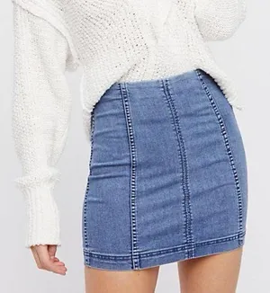 FREE PEOPLE Modern Femme Mini‎ Skirt thumbnail 1
