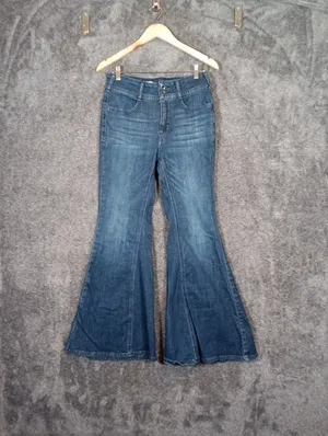 Pilcro Anthropologie High Rise Flare Jeans Blue Denium Medium Wash Womens 28 thumbnail 2