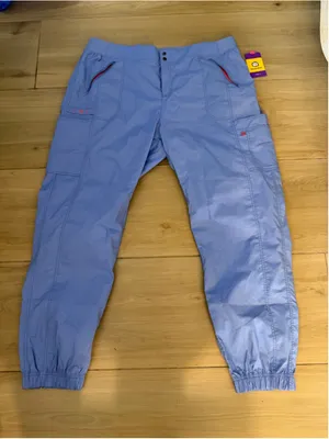 NEW Wink WonderFLEX Love-Women's Utility Cargo Zip Jogger Scrub Pants 3X Tall thumbnail 1