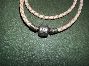 Pandora braided wrap around necklace/bracelet thumbnail 6